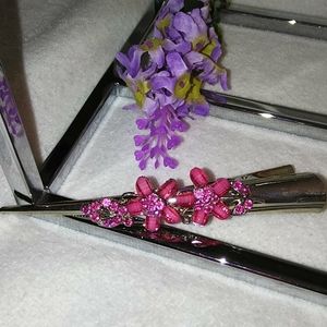 Floral Beaded 🌸 Alligator Hair Clip